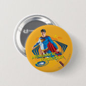 Superman Intergalactic Protector Ronde Button 5,7 Cm (Voorkant /achterkant)