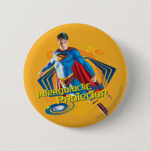 Superman Intergalactic Protector Ronde Button 5,7 Cm