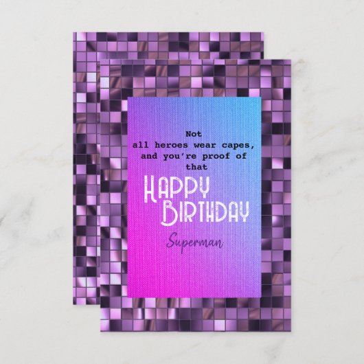 Superman Kaart (Voorkant / Achterkant)