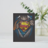 Superman | Kaas Schets in kleur onthullen Briefkaart (Staand voorkant)