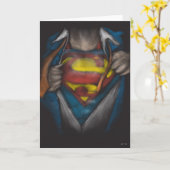 Superman | Kaas Schets in kleur onthullen Kaart (Gele Bloem)
