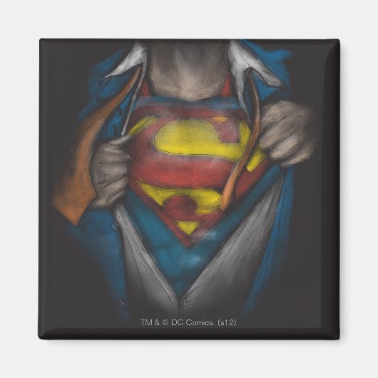 Superman | Kaas Schets in kleur onthullen Magneet (Voorkant)
