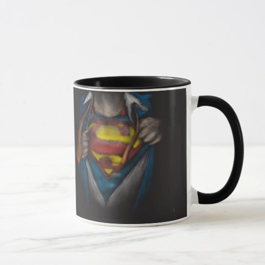 Superman | Kaas Schets in kleur onthullen Mok (Rechts)