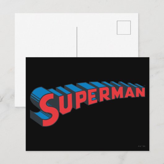 Superman | Klassieke Logo Briefkaart (Voorkant / Achterkant)