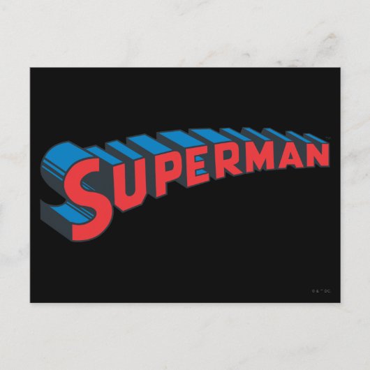Superman | Klassieke Logo Briefkaart (Voorkant)