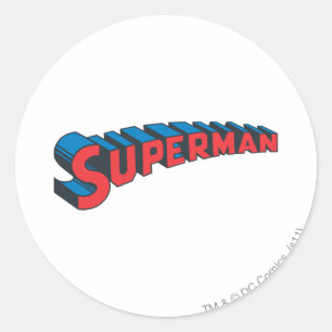 Superman Klassieke Logo Ronde Sticker
