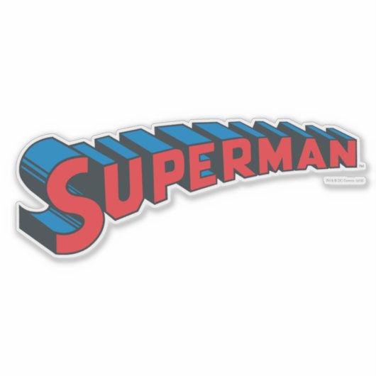 Superman | Klassieke Logo Sticker (Voorkant)