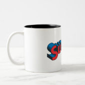 Superman | Klassieke Logo Tweekleurige Koffiemok (Links)