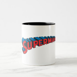 Superman   Klassieke Logo Tweekleurige Koffiemok