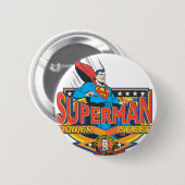Superman - kracht, snelheid ronde button 5,7 cm (Voorkant /achterkant)