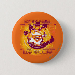Superman-kracht van goed ronde button 5,7 cm