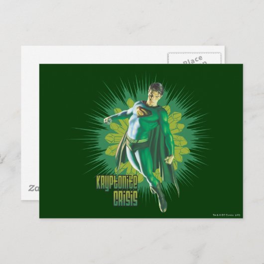 Superman Kryptonite Crisis Briefkaart (Voorkant / Achterkant)