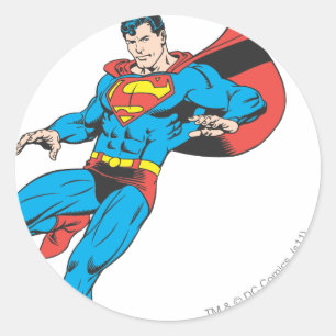 Superman Lands lichtjes 2 Ronde Sticker