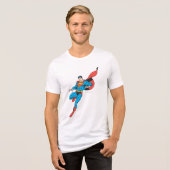 Superman Lands lichtjes 2 Tri-Blend Shirt (Voorkant volledig)