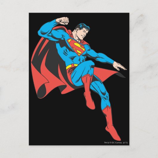 Superman Lands lichtjes Briefkaart (Voorkant)