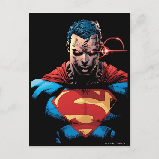 Superman - Laser Vision Briefkaart (Voorkant)
