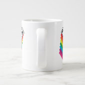 Superman Layered Rainbow-Logo Grote Koffiekop (Achterkant)