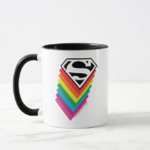 Superman Layered Rainbow-Logo Mok (Links)