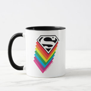 Superman Layered Rainbow-Logo Mok