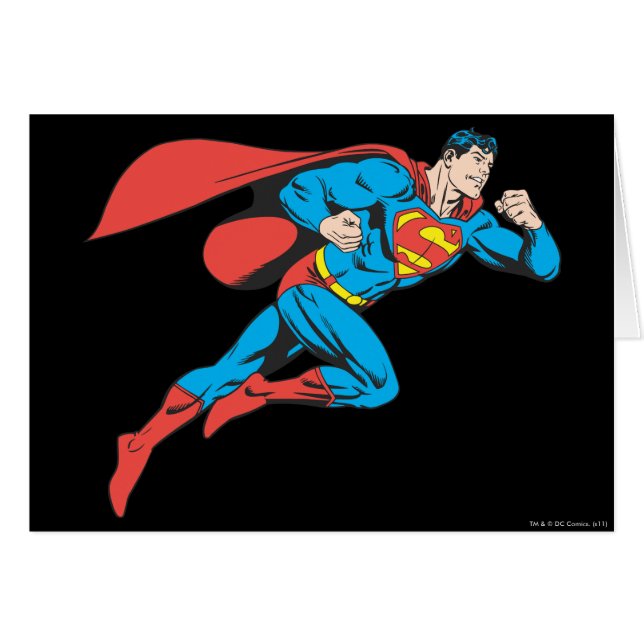 Superman Leaps Right (Voorkant Horizontaal)