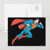 Superman Leaps Right Briefkaart (Voorkant / Achterkant)