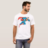 Superman Leaps Right T-shirt (Voorkant volledig)