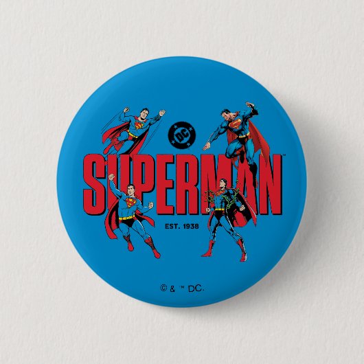 Superman Legenden Onsterfelijk Grafisch Ronde Button 5,7 Cm (Voorkant)