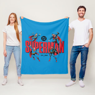 Superman-legenden voor altijd grafisch fleece deken
