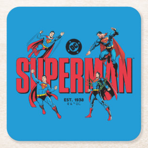 Superman Legenden Voor Altijd Grafisch Kartonnen Onderzetters