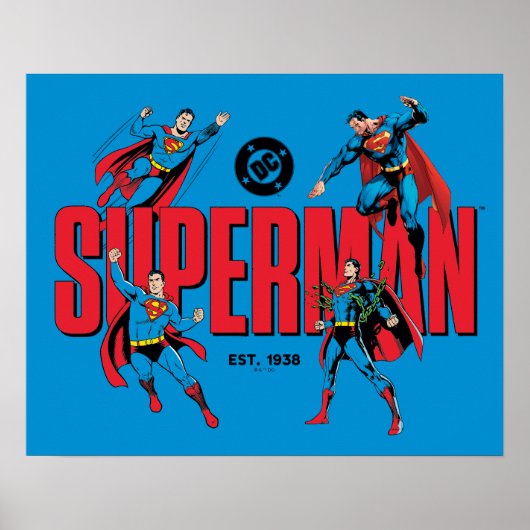 Superman-legenden voor altijd grafisch poster (Voorkant)