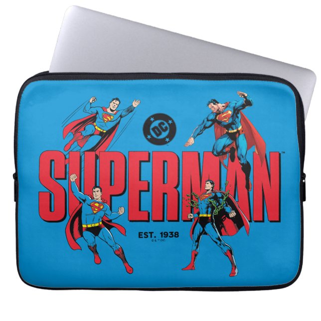 Superman Legends Forever Grafisch Laptop Sleeve (Voorkant)