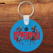 Superman Legends Forever Grafisch Sleutelhanger (Achterkant)