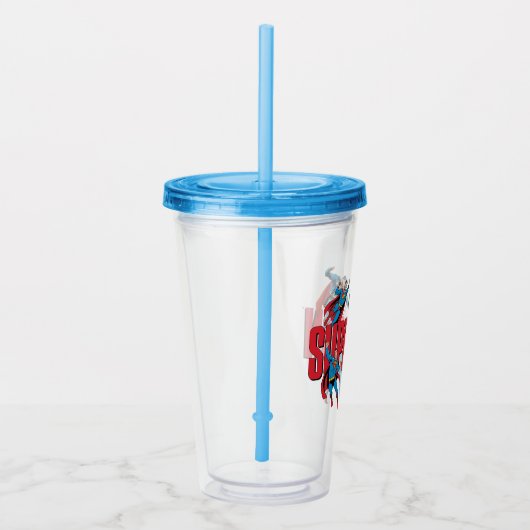 Superman Legends Forever Graphic Acryl Drinkbeker (Rechts)
