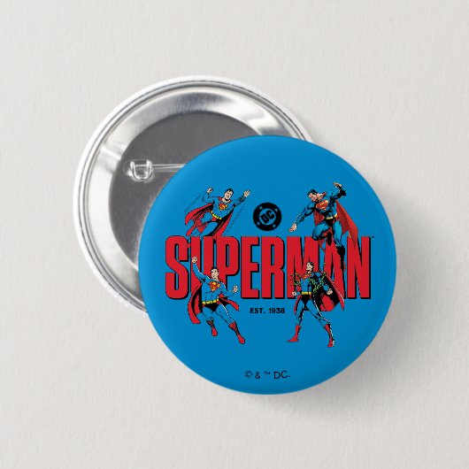 Superman Legends Forever Graphic Ronde Button 5,7 Cm (Voorkant /achterkant)