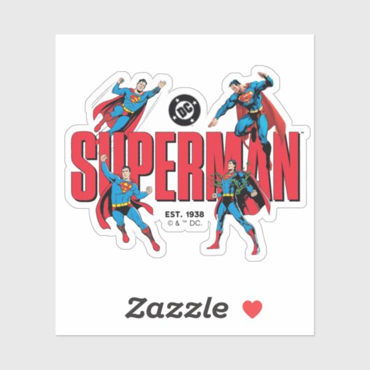 Superman Legends Forever Graphic Sticker (Vel)