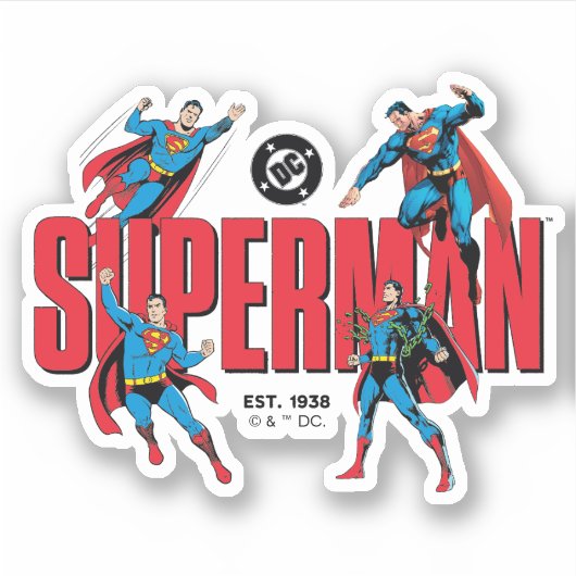 Superman Legends Forever Graphic Sticker (Voorkant)