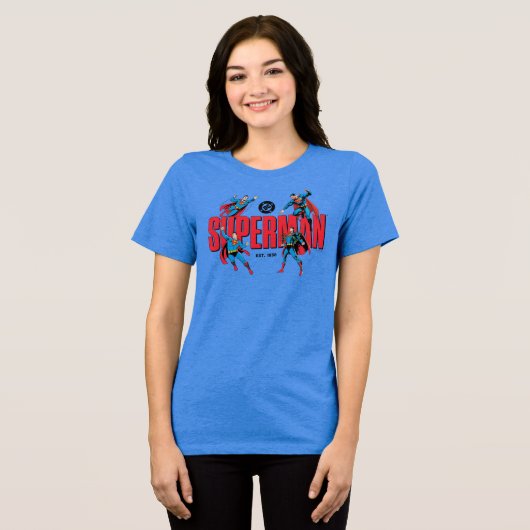 Superman Legends Forever Graphic Tri-Blend Shirt (Voorkant volledig)