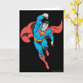 Superman links Fist opgetild Kaart (Gele Bloem)