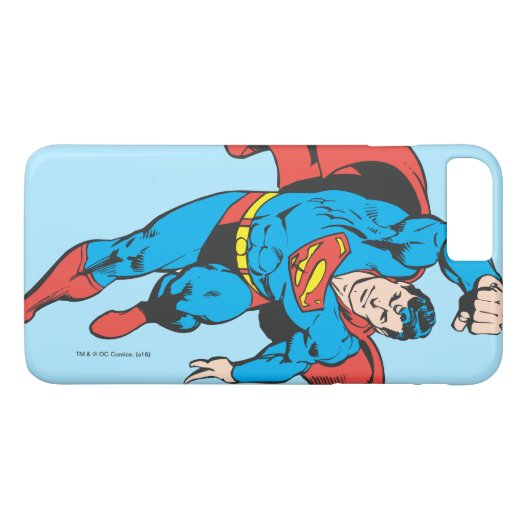Superman links vuist opgetild Case-Mate iPhone case (Achterkant (Horizontaal))