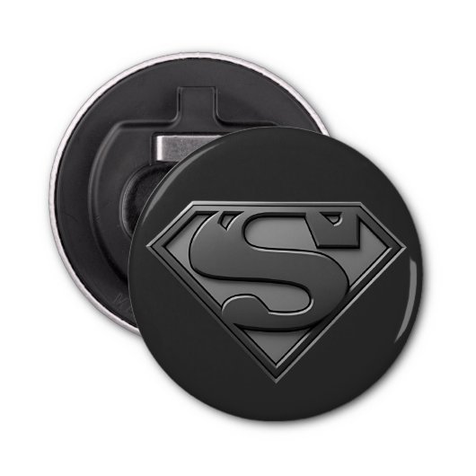 Superman logo  button flesopener (Voorkant)