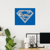 Superman Logo Doodle Art Poster (Thuiskantoor)
