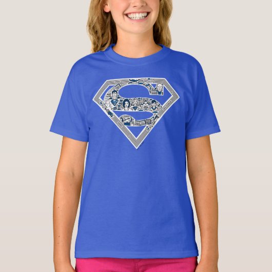 Superman Logo Doodle Art T-shirt (Voorkant)