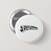 Superman | Logo gekruiste brieven Ronde Button 5,7 Cm (Voorkant /achterkant)