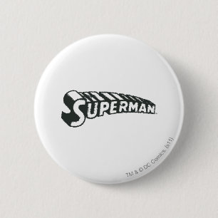 Superman  Logo gekruiste brieven Ronde Button 5,7 Cm