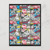 Superman Logo Patroon 2 Briefkaart (Voorkant)