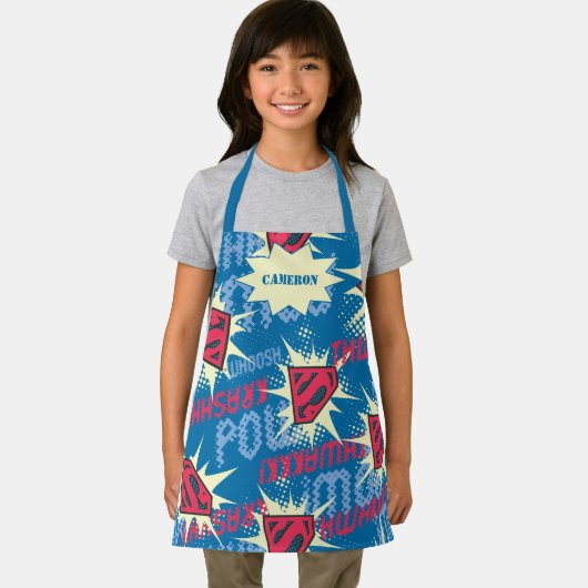 Superman Logo Patroon Schort (Insitu)