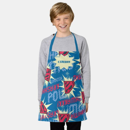 Superman Logo Patroon Schort (Gedragen)