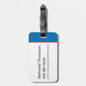 Superman Look Up Pose Bagagelabel (Achterkant verticaal)