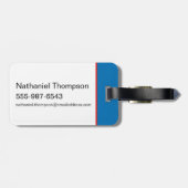 Superman Look Up Pose Bagagelabel (Achterkant horizontaal)