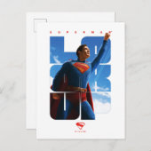 Superman Look Up Pose Briefkaart (Voorkant / Achterkant)